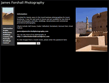 Tablet Screenshot of jamesforshallphotography.com
